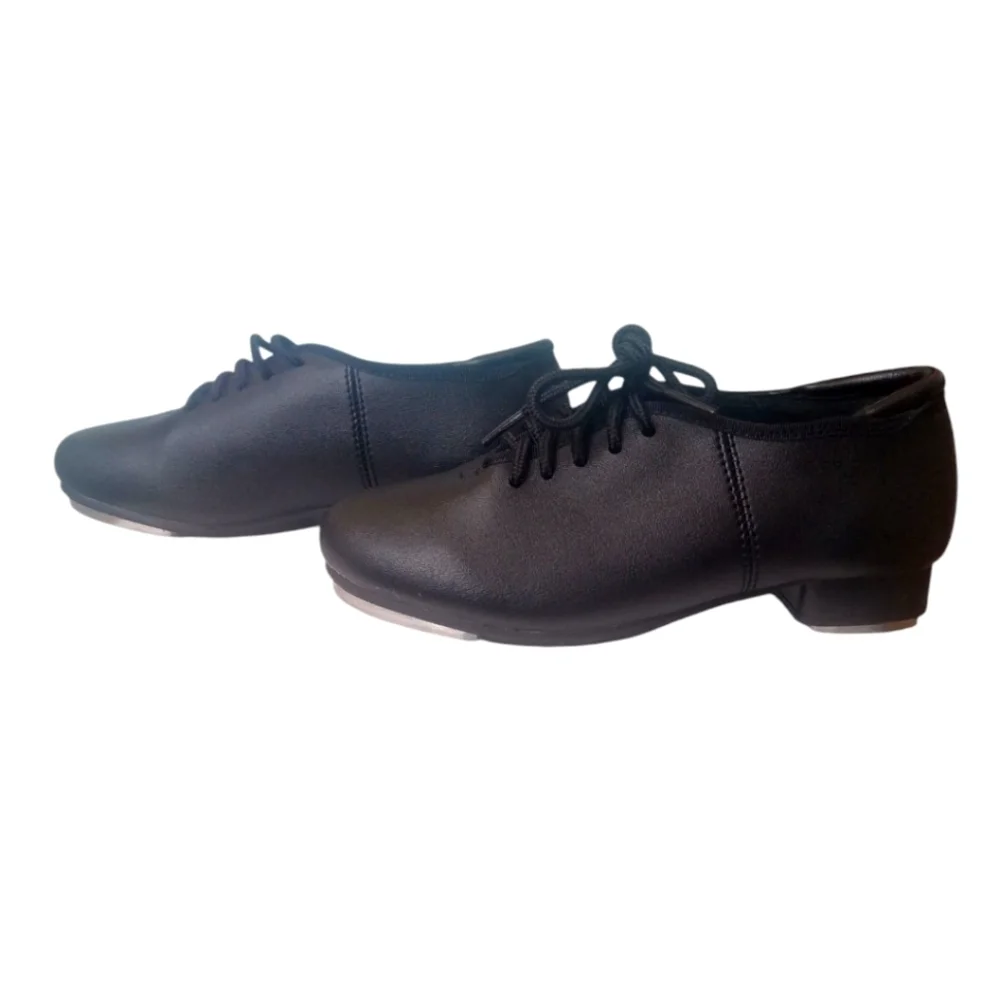 Theatricals Kids Black Dance Tap Shoes, Size 11.5